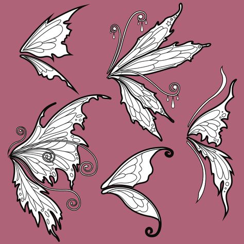 Patterns and blueprints Archives - Pretzl Cosplay Croquis, Butterfly Different Wings, Fast Flying Fairy Aesthetic, Fairy Wings Design Art, Diy Large Fairy Wings, Faerie Wings Drawing, Fairy Wing Drawing Reference, Fairy Wing Types, Wings Fairy Drawing