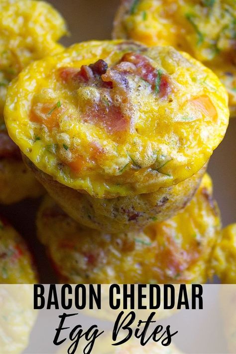 Eggbites Starbucks, Cheddar Egg Bites, Bacon Egg Bites, February Meals, Eggs Protein, Starbucks Breakfast, Breakfast Bacon, Egg Bites Recipe, Bacon Egg And Cheese