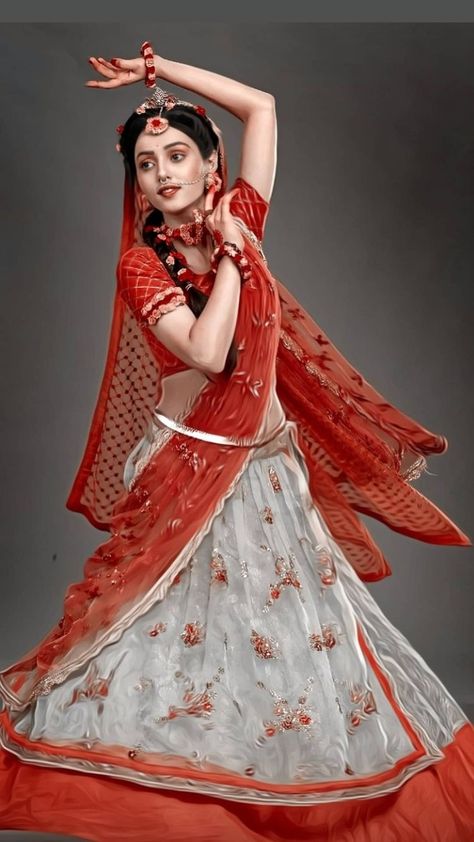 Radha Look Photoshoot, Radha Costume, Gujarati Photo, Malika Singh, Lengha Blouse Designs, Danish Image, Radha Beauty, Meldi Ma Hd Photo, Coffee Milkshake