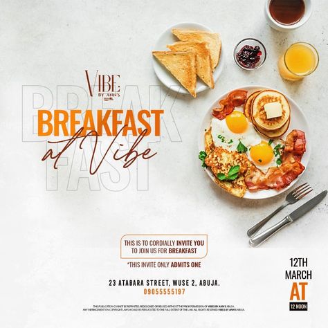 Restaurant Flyer Design Ideas Creative, Breakfast Flyer Design, Breakfast Graphic Design, Restaurant Poster Design Creative, Beirut Streets, Restaurant Banner Design, Restaurant Instagram Post, Breakfast Poster, Keen Jasper