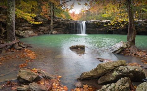 You'll probably want to take a break after trekking Kings Bluff. Arkansas Vacation, Arkansas Waterfalls, Arkansas Road Trip, Arkansas Vacations, Ozark National Forest, Arkansas Travel, Falling Water, Hot Springs National Park, Waterfall Adventure