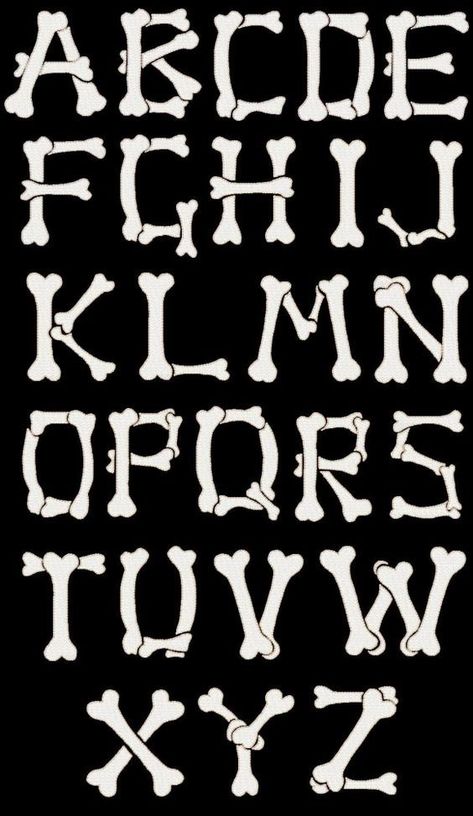 Font Styles Alphabet, Halloween Fonts Alphabet, Tattoo Font Styles, Tattoo Letters, Spooky Font, Fonts Embroidery, Tattoo Fonts Cursive, Lettering Styles Alphabet, Physiotherapy Clinic