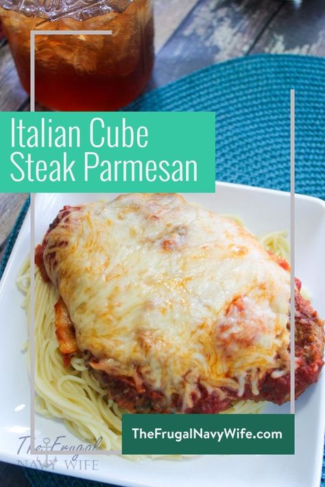 Steak Parmesan, Parmesan Crusted Steak, Beef Cube Steak Recipes, Crusted Steak, Beef Cubed Steak, Steak Casserole, Cubed Steak, Cube Steak Recipes, Easy Steak Recipes