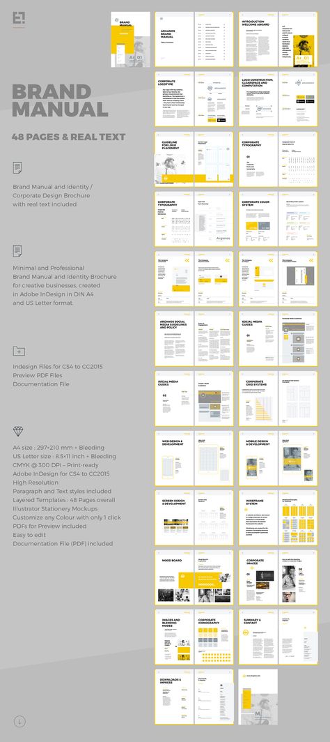 Careers User Manual Design, Corporate Design Manual, Brand Guidelines Book, Brand Guidelines Design, Brand Identity Guidelines, Brand Guidelines Template, Manual Design, Brand Manual, Page Layout Design