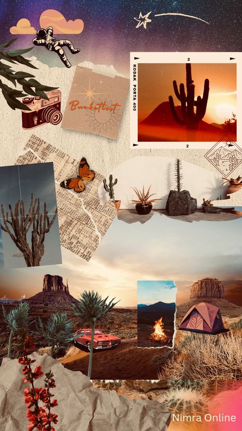 #aesthetic #moodboard #desert #desertaesthetic #campingaesthetic #southwest #cactusflower #cactus #zion #collage Desert Aesthetic Decor, Southwest Aesthetic, Southwestern Aesthetic, Mood Board Collage, Western Travel, Board Collage, Desert Aesthetic, Travel Collage, Desert Design