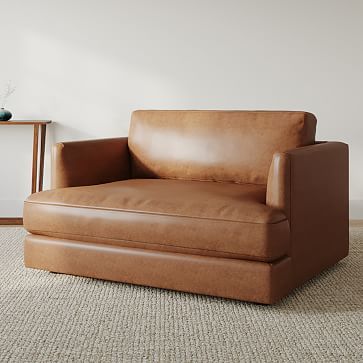 Brown Leather Chairs, Curved Chair, Oversized Chair, Leather Accent Chair, Chair And A Half, Leather Couch, Leather Lounge, Leather Recliner, Mid Century Chair