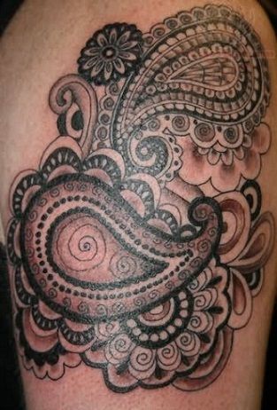 Top 8 Paisley Tattoo Designs And Meanings | Styles At Life Mandalas, Pattern Tattoos, Paisley Tattoo Sleeve, Paisley Tattoo Design, Paisley Tattoos, Paisley Tattoo, Dot Work Tattoo, Tattoo Designs And Meanings, Pattern Tattoo