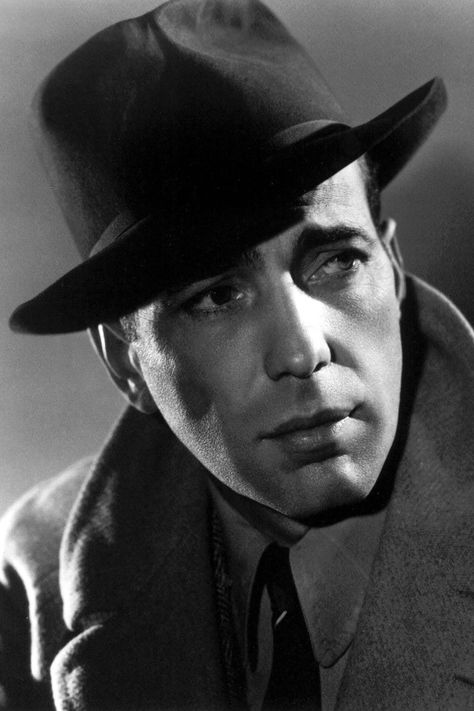 Hottest sexiest male film characters; past to 2016 | Glamour UK Casablanca 1942, Bogie And Bacall, Bogart And Bacall, Ingrid Bergman, Classic Movie Stars, Hero Movie, Lauren Bacall, Humphrey Bogart, Camel Coat