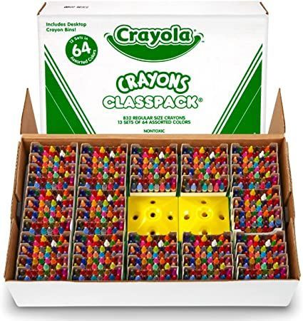 Crayola Crayon Classpack, Bulk School Supplies, 64 Colors, Pack of 832 Crayons, Gifts for Teachers School Gifts For Teachers, Back To School Gifts For Teachers, Crayon Set, Crayola Crayons, Color Crayons, Crayon Box, Classroom Supplies, Great Teacher Gifts, Gifts For Teachers