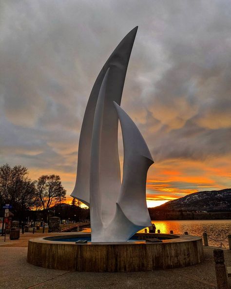 Canadan on Instagram: “Kelowna, British Columbia February 2021 . . . . . #kelowna #downtownkelowna #kelownasails #kelownabc #britishcolumbia #Okanagan…” Kelowna British Columbia, Kelowna Bc, 2024 Vision, British Columbia, Sydney Opera House, Columbia, Sailing, Vision Board, Building