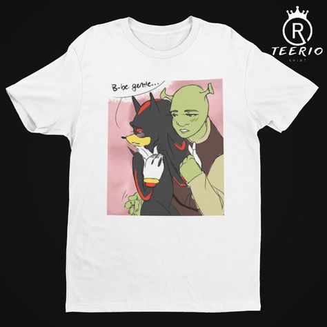 Shrek And Shadow Parody Sarcastic Rule 34 Fan Long Sleeve Check more at https://customizationtrend.com/shrek-and-shadow-parody-sarcastic-rule-34-fan-long-sleeve-1213/ Shrek Shirt, Cute Kawaii Outfits, Oddly Specific, Silly Shirt, Ugly Cat, Funky Shirts, Cringe Meme, Kpop Shirts, Losing Faith In Humanity