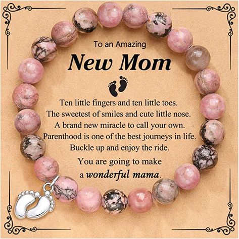 PINKDODO New Mom Gifts for Women, 1st Time Mothers Day Mom Mommy to Be Bracelet Gift Birthday, Christmas, Gifts, Mothers Day Gifts, Mother In Law, Mothers Day, Bracelet, For Women, Pendant