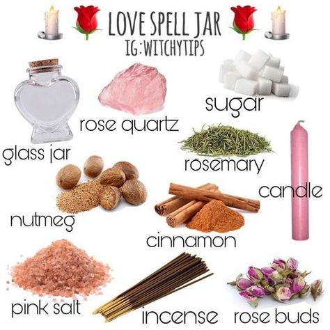 Love Jar Witchcraft, How To Make A Love Spell Jar, Witchy Love Spells, Love Spell Jars Witchcraft, Self Love Spells Witchcraft, Jar Spells Witchcraft Love, Lust Spell Witchcraft, Self Love Jar Spell, Relationship Spell Jar