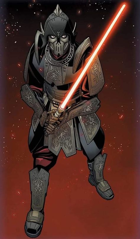 Darth Bane Art, Star Wars Darth Bane, Sith Lord Art, Darth Bane Lightsaber, Sith Lord Fan Art, Ancient Sith, Sith Lord Concept, Master And Apprentice, Fantasy Sith Lord