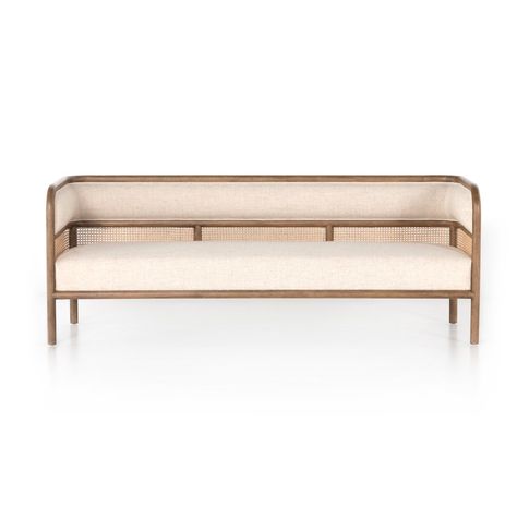 Tremaine Sofa – BURKE DECOR Greige Design, Four Hands Furniture, Studio Furniture, Daybed Sofa, Rattan Sofa, Curved Lines, High Fashion Home, Four Hands, Lounge Furniture