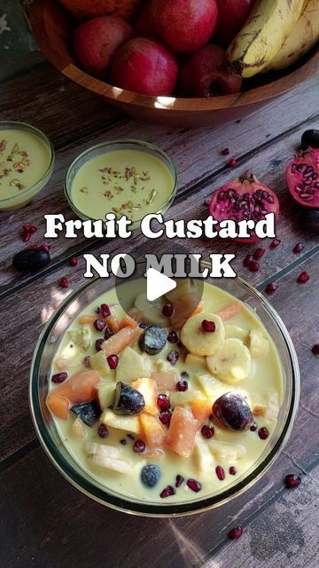 Peepal Farm Products on Instagram: "Fruit Custard ~ No Milk @peepalfarmproducts

Satisfy your sweet tooth with this delightful custard, perfect for vegans and non-vegans alike. Incorporating makhana not only enhances the flavor but also enriches the custard with vital nutrients like calcium, magnesium, iron, and phosphorus.

Ingredients:
1 1/2 cups Makhana
Handful of Cashews
1 teaspoon Natural Food Coloring/Turmeric/Few strands Saffron (soaked)
4-5 drops Vanilla Essence
Powdered Sugar, to taste
4 cups Water

Instructions:
Soak makhana for at least 4 hours in warm water.
Blend makhana with the rest of the ingredients until a thick milk is formed.
Chill and serve with seasonal cut fruits.

Tips:
Adjust the amount of water for desired custard thickness.
Using jaggery instead of sugar will dar Indian Custard Recipe, Fruit Custard Recipe, Fresh Pasta Dough, Fruit Custard, Farm Products, Sweet Dish, Natural Food Coloring, Custard Recipes, Fresh Pasta