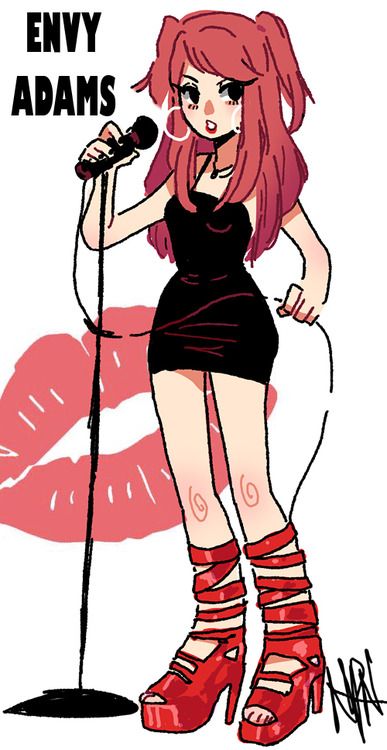 Envy Adams, Bryan Lee O Malley, Bryan Lee, Scott Pilgrim, A Cartoon, A Drawing, So Beautiful, A Girl, Red