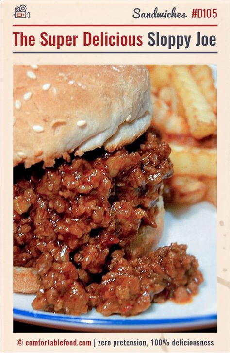 The Best Sloppy Joe Recipe Ever. Sloppy Joe Recipe Pioneer Woman, Pioneer Woman Sloppy Joes, Best Sloppy Joe Recipe, Homemade Sloppy Joe Recipe, Sloppy Joe Recipe, Homemade Sloppy Joes, Joe Recipe, Sloppy Joes Recipe, Cooking Bacon