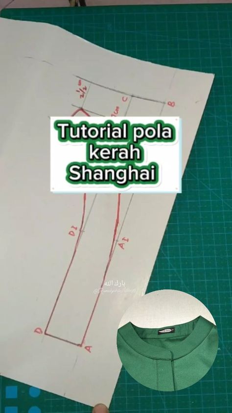 Setiawati | Dressmaker | Tips dan trick jahit,pola kerah Shanghai #polakerah #kerahsanghai #belajarjahit #menjahitpemula #reals #trending | Instagram Pola Blus, Instagram Tips, Shanghai, Collar, On Instagram, Instagram