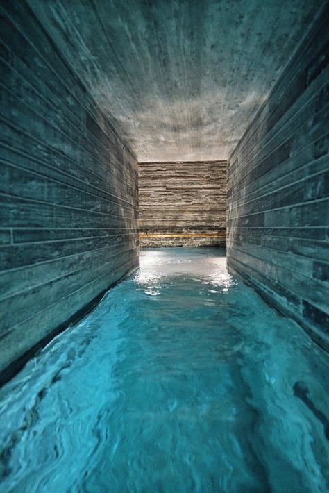 Thermal Spa Architecture, Bathhouse Architecture, Bath House Architecture, Peter Zumthor Therme Vals, Slow Architecture, Peter Zumthor House, Zumthor Architecture, Bath Architecture, Peter Zumthor Architecture