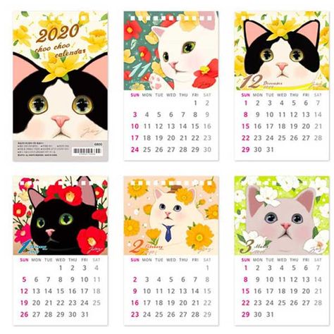 Calendar Design Layout, Calendar Design Inspiration, Graphic Design Magazine, Cat Graphic Design, Mail Package, Calendar Design Template, Creative Calendar, 달력 디자인, Cat Calendar