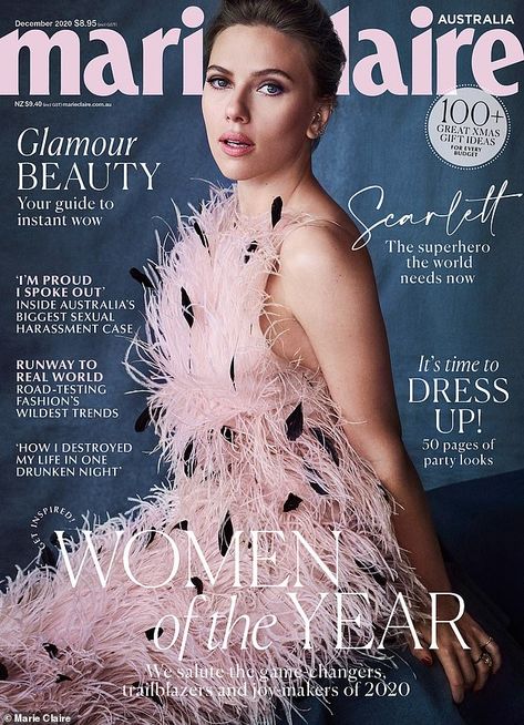 Ms Berejiklian's interview appears in the December issue of Marie Claire magazine. Pictured: actress Scarlet Johansson Marie Claire Magazine Cover, Carrie Bradshaw Outfits, Marie Claire Australia, Marie Claire Magazine, Budget Beauty, Glamour Beauty, Carrie Bradshaw, Style Mistakes, Party Looks