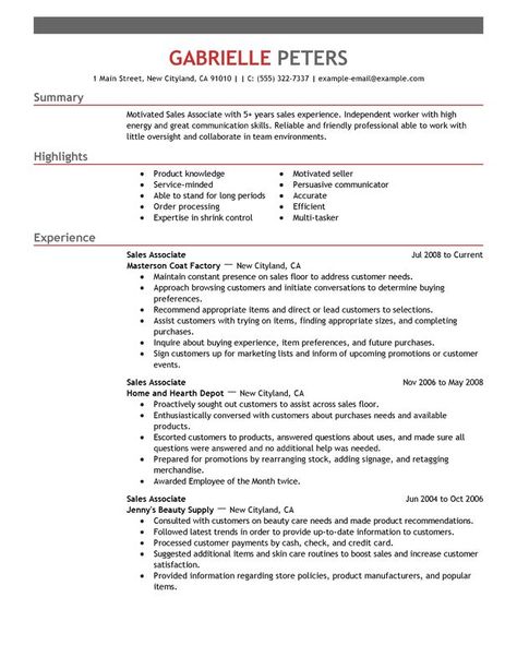 Sales Associate Resume Sample Sales Associate Resume, Retail Resume Examples, Retail Resume, Cv Example, Sales Resume Examples, Customer Service Resume, Free Resume Examples, Job Resume Samples, Sales Resume