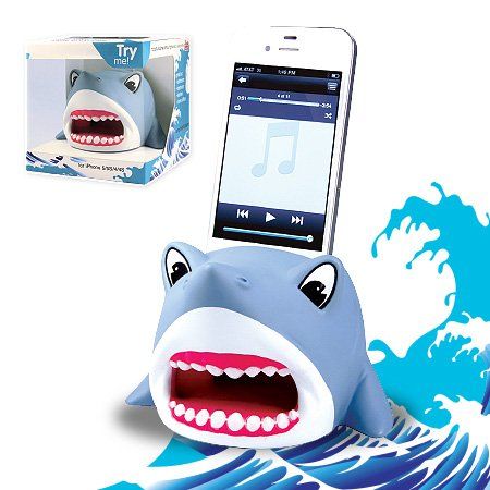 Amazon.com: DCI Boom Buddies Shark Powerless Amplifier for iPhone 4/4s/5/5s - Retail Packaging - Blue: Cell Phones & Accessories Clay Amplifier, Iphone Dp, Shark Accessories, Cell Phone Speakers, Phone Amplifier, Creative Desks, Speaker Amplifier, Unique Stocking Stuffers, Ipad Holder