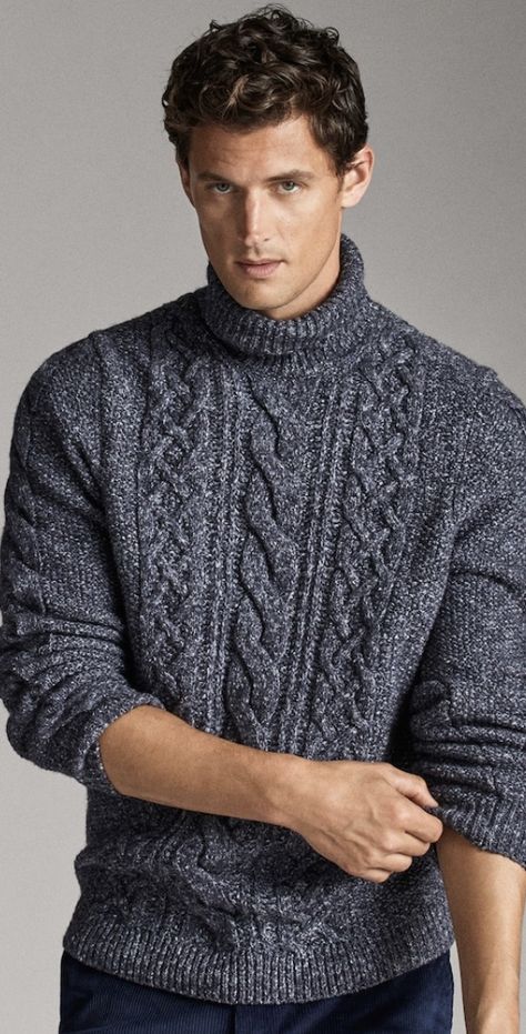 Massimo Dutti wool high neck sweater High Neck Sweater Outfit, Man Dress Design, Gents Sweater, Boys Knit Sweaters, Sweater Outfits Men, Woolen Clothes, Mens Smart Casual Outfits, Mens Knit Sweater, Wool Sweater Men