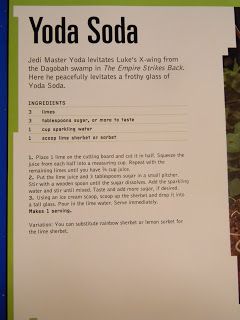 Cooking My Way Through The Star Wars Galaxy: Recipe Nine: Yoda Soda Yoda Soda Recipe, Yoda Soda, Mandalorian Birthday, Star Wars Party Food, Baby Yoda Party, Baby Yoda Birthday, Finn Star Wars, Yoda Birthday, Yoda Party