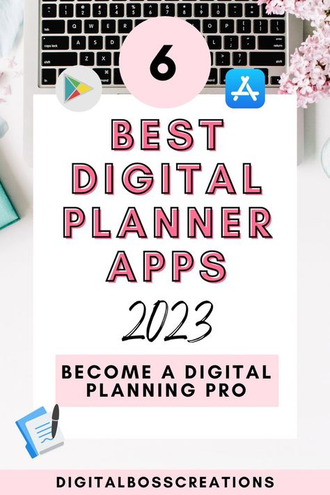 The 6 Best Digital Planner Apps 2023 Online Daily Planner, Best Planner App, Digital Planner Apps, Daily Planner App, Business Planner Organization, Student Planner Organization, Planner Organization College, Best Digital Planner, Exam Planner