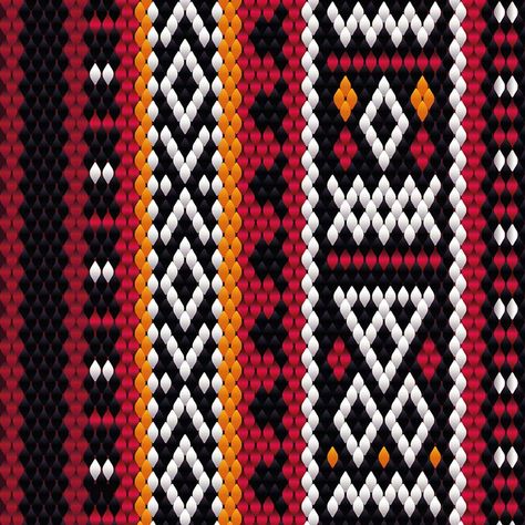 How to Weave a Bedouin Sadu Fabric Pattern Using Adobe Illustrator Etnic Pattern, Weaving Patterns Design, Learn Design, African Pattern Design, Adobe Illustrator Design, Adobe Illustrator Tutorials, Patterns Design, Textile Pattern Design, Beads Bracelets