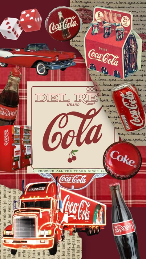 50s Wallpaper, Coca Cola Wallpaper, The Weeknd Wallpaper Iphone, Coca Cola Poster, Americana Aesthetic, Coca Cola Drink, Always Coca Cola, Coca Cola Can, Coke Cola