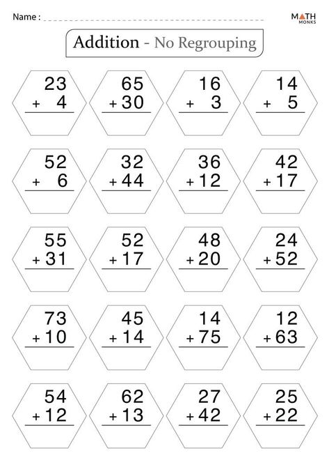 Brilliant Addition with Regrouping Worksheets  Help your students master addition with regrouping with these engaging and interactive worksheets. Students will practice adding two-digit numbers with and without regrouping, and they'll get immediate feedback on their work.  Click to download: Addition Without Regrouping Worksheet, Addition With Regrouping Worksheets, Addition Without Regrouping, Worksheet For Class 2, Addition With Regrouping, Math Addition Worksheets, English Posters, Math Magic, Kindergarten Reading Activities