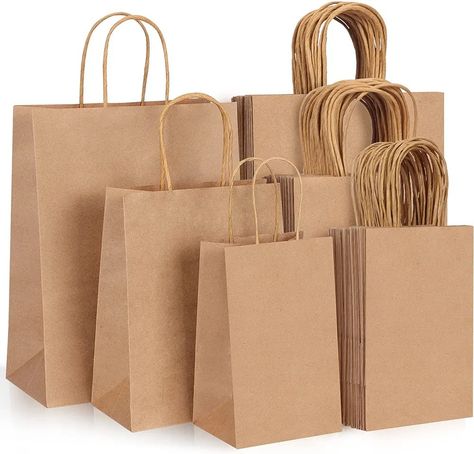 Paper Bags For Business, Bags For Small Business, Brown Paper Bags, Custom Gift Bags, Retail Bags, Merchandise Bags, Brown Paper Bag, Brown Kraft Paper, Party Gift Bags