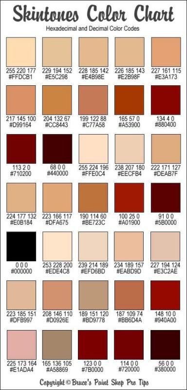 skintones color chart Skin Tone Chart, Rgb Code, Skin Color Chart, Skin Palette, Rgb Color Codes, Hex Color Palette, Skin Color Palette, Graphisches Design, Colors For Skin Tone