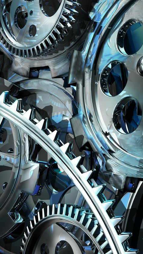 Chrome Gears Wallpaper Wallpaper Iphone, Wallpapers, Iphone