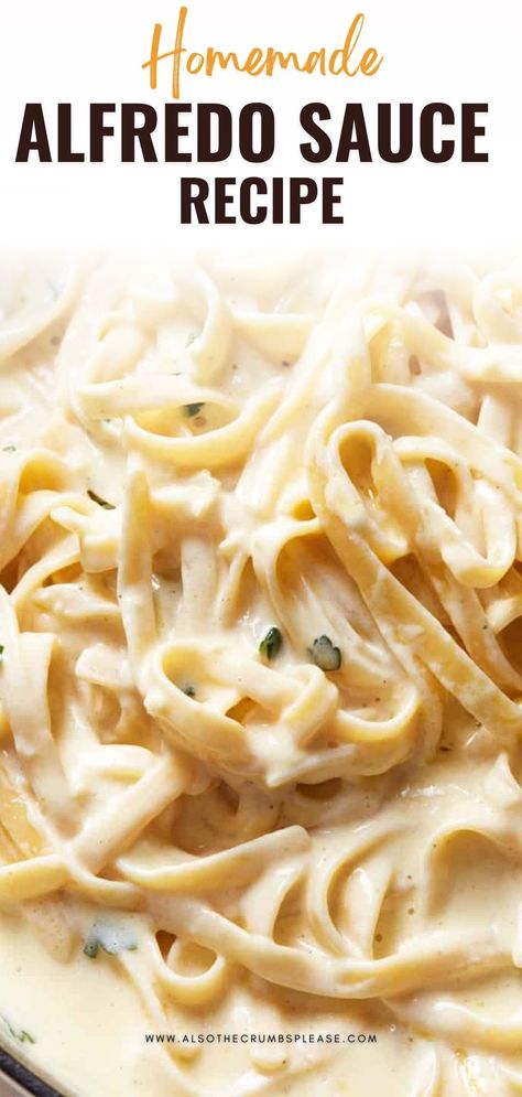 The secret to a smooth Alfredo sauce is freshly, finely grated Parmesan. Shocking, right? Ditch the pre-grated parmesan and experience a rich, creamy, and grain-free sauce with freshly grated Parmesan. Your pasta will thank you! Easy Chicken Fettuccine Alfredo, Parmesan Alfredo Sauce, Homemade Alfredo Sauce Recipe, Fettuccine Alfredo Sauce, Chicken Alfredo Sauce, Alfredo Sauce Easy, Homemade Chicken Alfredo, Chicken Alfredo Fettuccine Recipe, Homemade Fettuccine