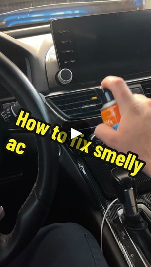 545K views · 58K reactions | If your cars vents start to smell nasty heres the fix 🥳👍🏼 | Ovet Reynoso | ovet_reynoso · Original audio Car Smell Hacks, Car Safety Tips, Car Knowledge, Cleaning Air Vents, Car Fix, The Fix, Car Smell, Car Vent, Car Hacks