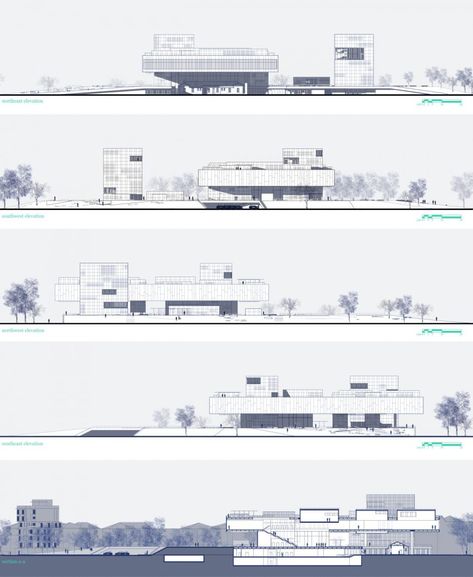 Marine Museum, Architecture Design Presentation, Architecture Drawing Presentation, Presentation Board Design, Perspective View, Colour Architecture, Architecture Portfolio Design, Architecture Elevation, Design Proposal