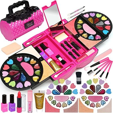 Kids Make Up Set, Kids Makeup Kit, Birthday Party Goodie Bags, Princess Bedrooms, Minnie Mouse Theme Party, Unicorn Desserts, Makeup Toys, Makeup Kit For Kids, Play Makeup