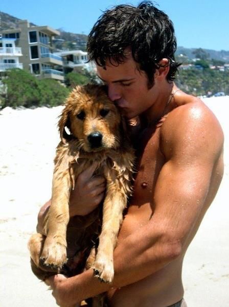 oh stop. i don't even know what board to pin this too. First Ladies, Josh Hutcherson, The Perfect Guy, Mans Best Friend, Puppy Love, A Dog, Cute Puppies, Fur Babies, Golden Retriever