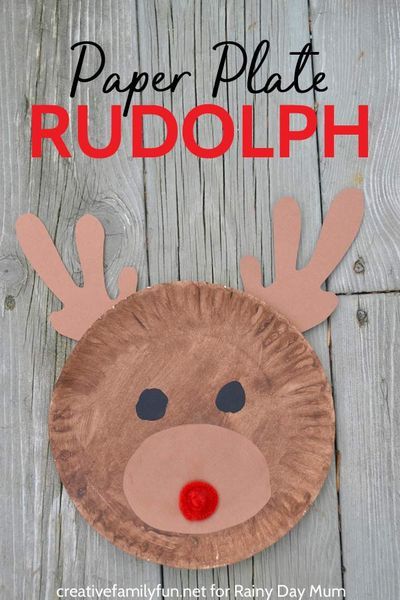 Rudolph Crafts, Christmas Art Projects, Reindeer Craft, Christmas Crafts For Toddlers, Rudolph The Red Nosed Reindeer, Preschool Christmas Crafts, Christmas Crafts For Kids To Make, Christmas Kindergarten, Christmas Arts And Crafts