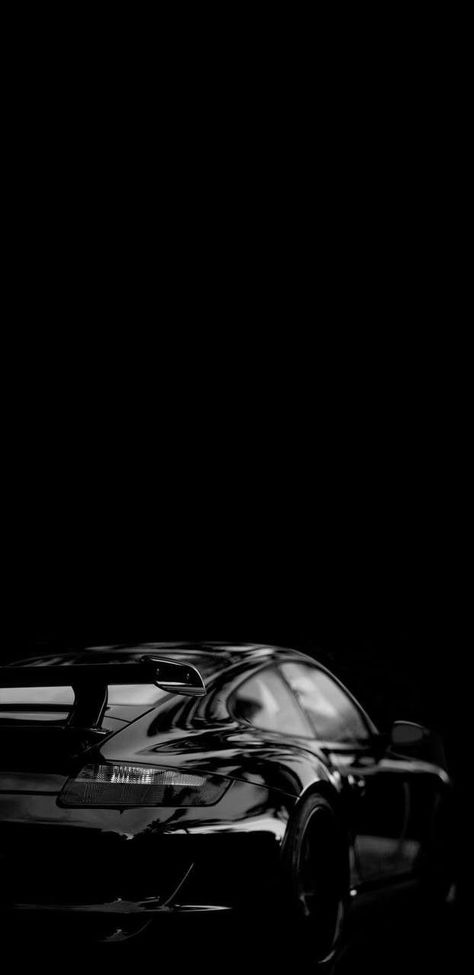 Black Walpperper, Porsche Rwb Wallpaper Iphone, Porsche Black Aesthetic, Dark Porsche Wallpaper, Black Aesthetic Car Wallpaper, Porsche Black Wallpaper, Black Car Aesthetics, Black And White Car Wallpaper, Black Porsche Wallpaper