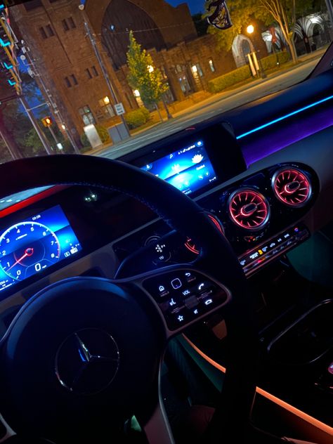 Night life | Mercedes Benz | car goals | photodump | Atlanta | sayings | led lights | car lights | neon lights | Mercedes A220 | mood board Mercedes A220 Amg, A220 Mercedes, Mercedes Ambient Lighting, Mercedes Benz A220, Ipad Vision Board, 5 Year Vision Board, Mercedes A45 Amg, Mercedes A45, Mercedes 220