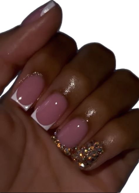 Instagram Overlay, Short Nails Inspo, Gel Overlay Nails, Overlay Nails, Quartz Nails, Drip Nails, Colored Acrylic Nails, Work Nails, French Tip Acrylic Nails