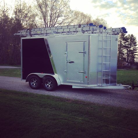 Job site trailers, show off your set ups! | Page 92 | Contractor Talk - Professional Construction and Remodeling Forum Job Site Trailer Ideas, Job Trailer Organization, Work Trailer, Trailer Storage, Cool Lock, Computer System, Show Off, Carpentry, Looking Up