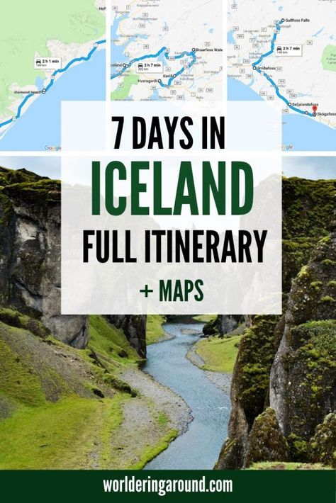 The best Iceland itinerary + MAPS. How To Spend 7 Days In Iceland with Iceland road trip itinerary, including Iceland bucket list. Iceland 7 days itinerary. Find top things to do in Iceland, and Iceland road trip guide, Iceland travel guide | #worlderingaround #iceland #icelandtravel #reykjavik #europe #travel Iceland Must See, 7 Days In Iceland, Iceland Bucket List, Things To Do In Iceland, Iceland Vacation, Travel Iceland, Iceland Trip, Iceland Travel Guide, Iceland Travel Tips