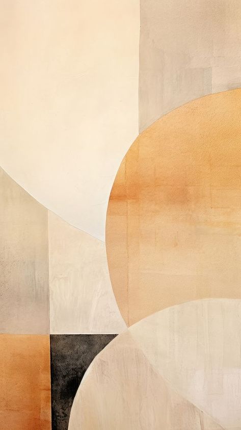 Beige abstract shape painting wall art. | free image by rawpixel.com / Nardsucha Iphone Beige Wallpaper, Shape Painting, Urban Wall Art, Minimalistic Art, Pinterest Contest, Beige Art, Abstract Shape, Abstract Geometric Art, Beige Wallpaper