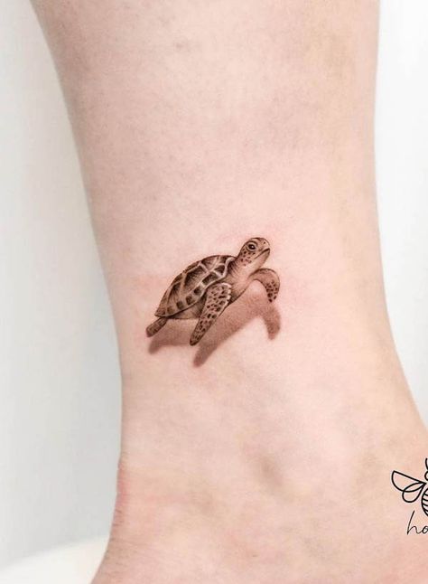 Cute Turtle Tattoo, Small Turtle Tattoo, Flying Turtle, Tortoise Tattoo, Turtle Tattoos, Sea Turtle Tattoo, Turtle Tattoo Designs, Turtle Tattoo, Shoulder Tattoos For Women